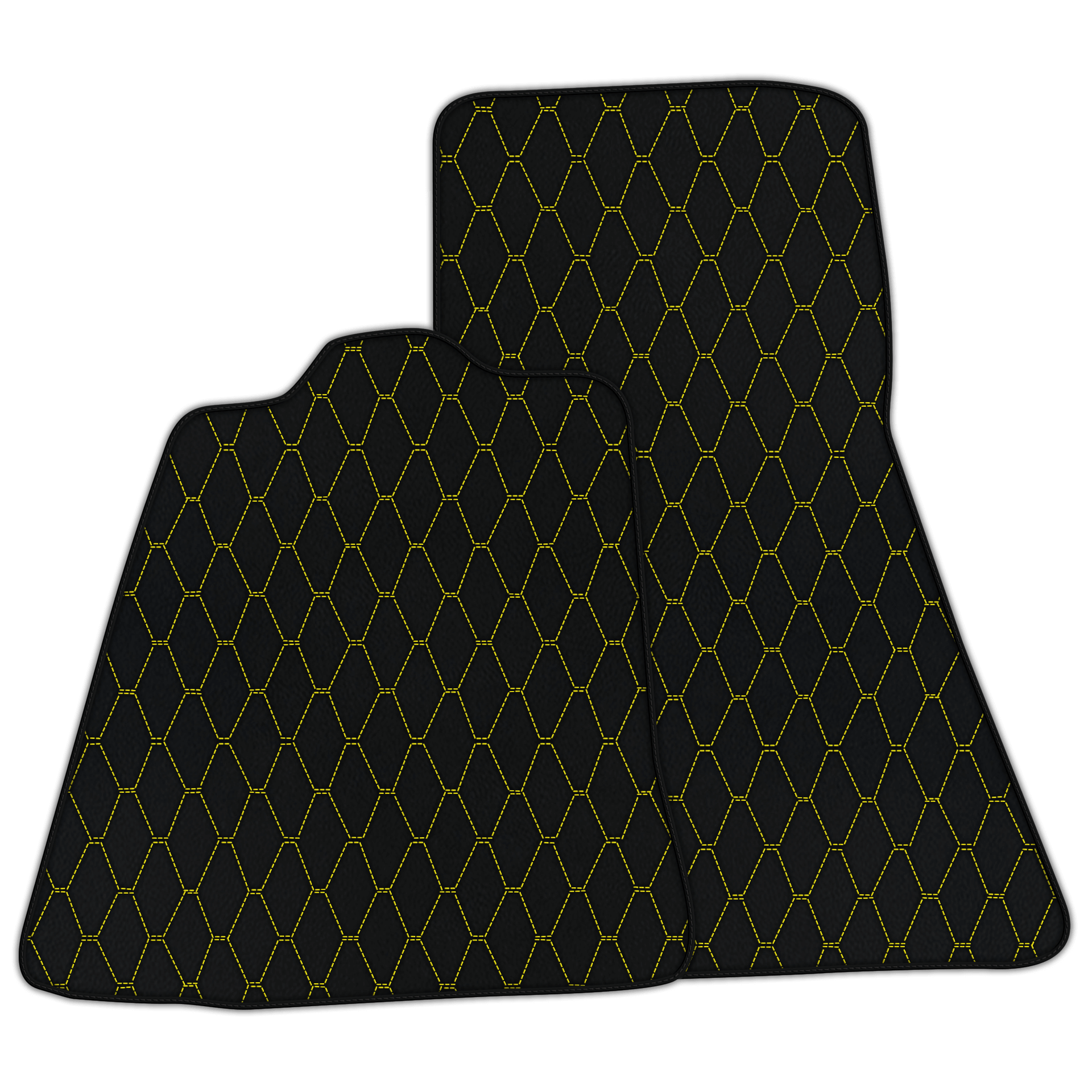 Customizable Leather Floor Mats with Vertical Hex Pattern for McLaren 720S (2017-2021)