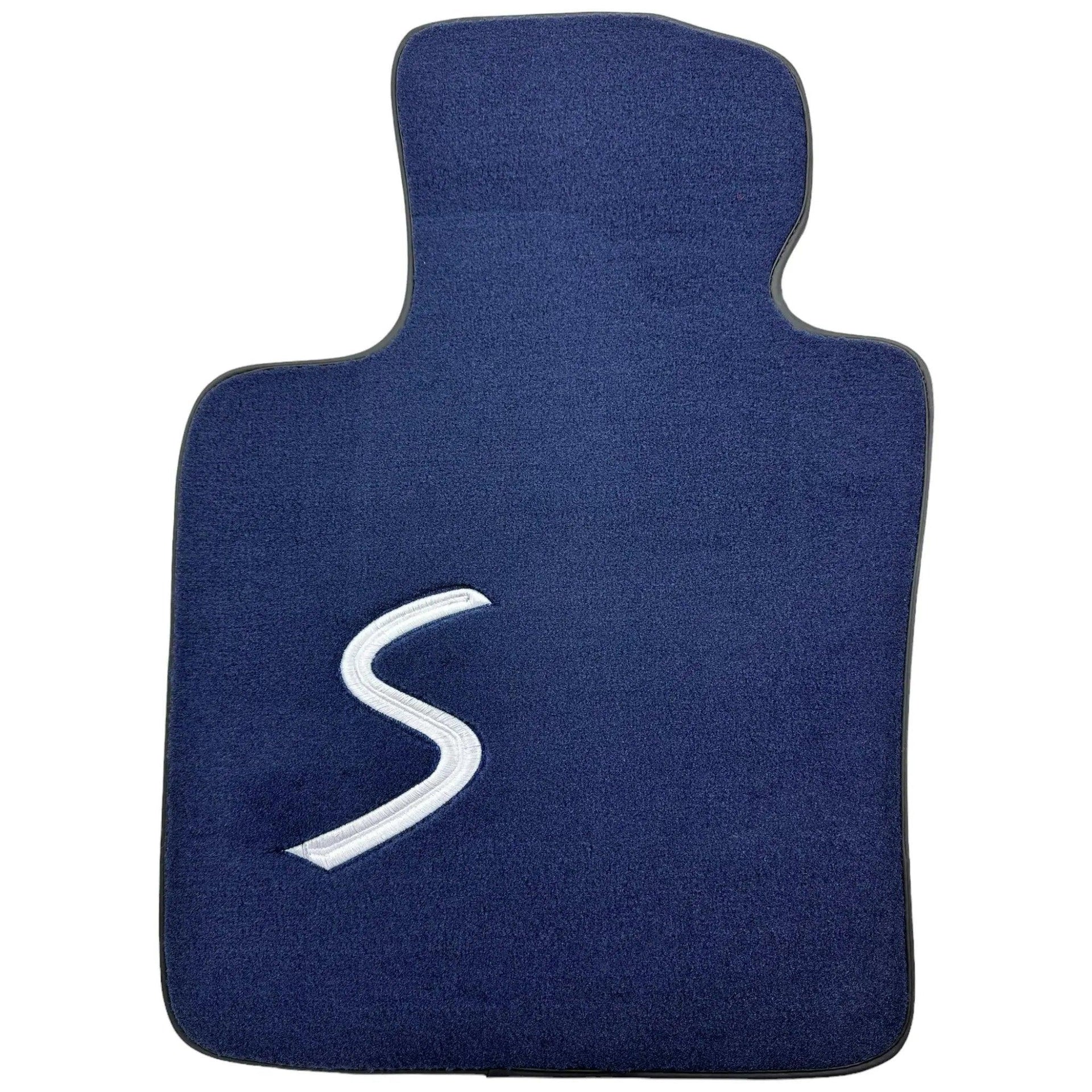 Dark Blue Floor Mats for Mini Cabrio F57 Convertible (2016-2023) - AutoWin