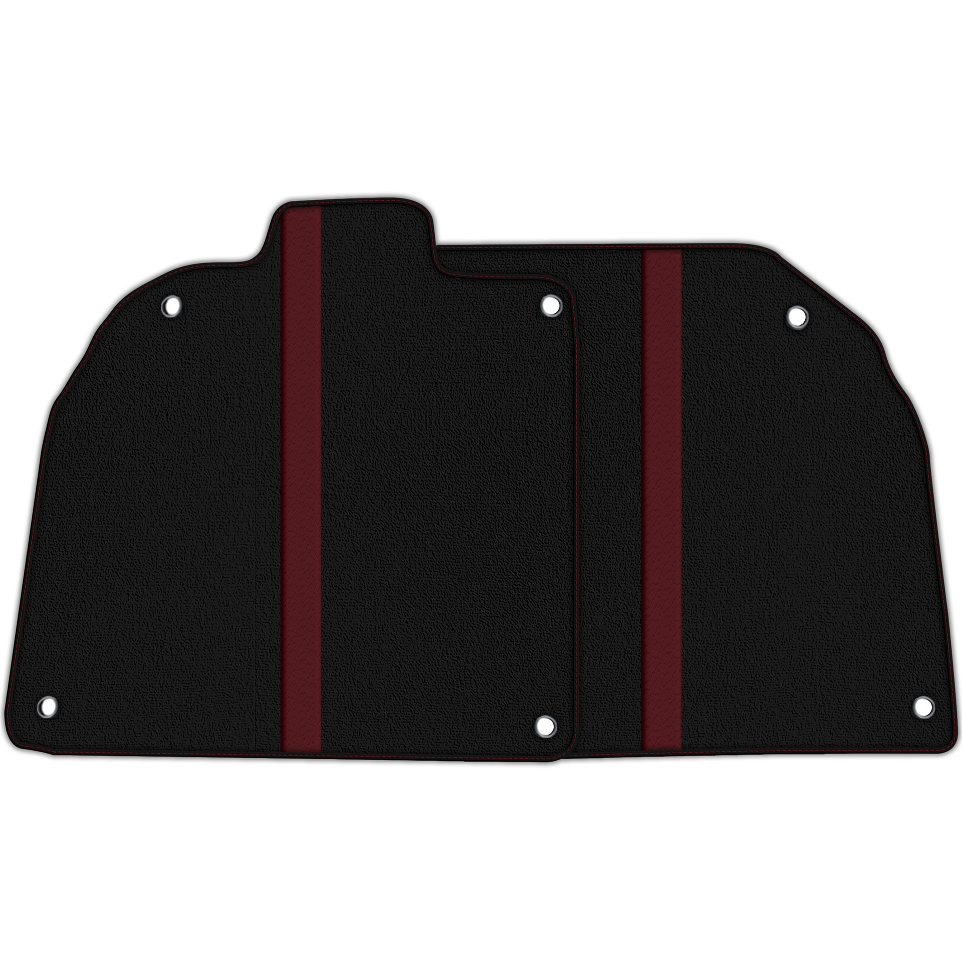 Custom Black Floor Mats with Leather for Lamborghini Aventador SV