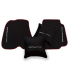 Premium Black Leather Floor Mats for Ferrari F12 (2012-2022)