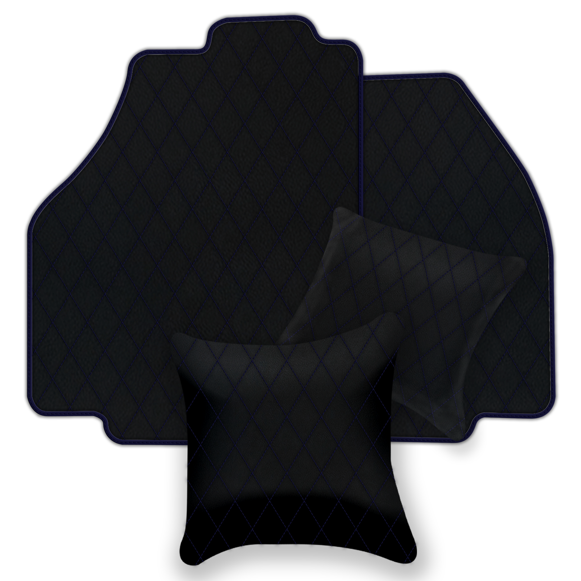 Premium Black Leather Floor Mats for Ferrari 488 Spider (2016-2022)