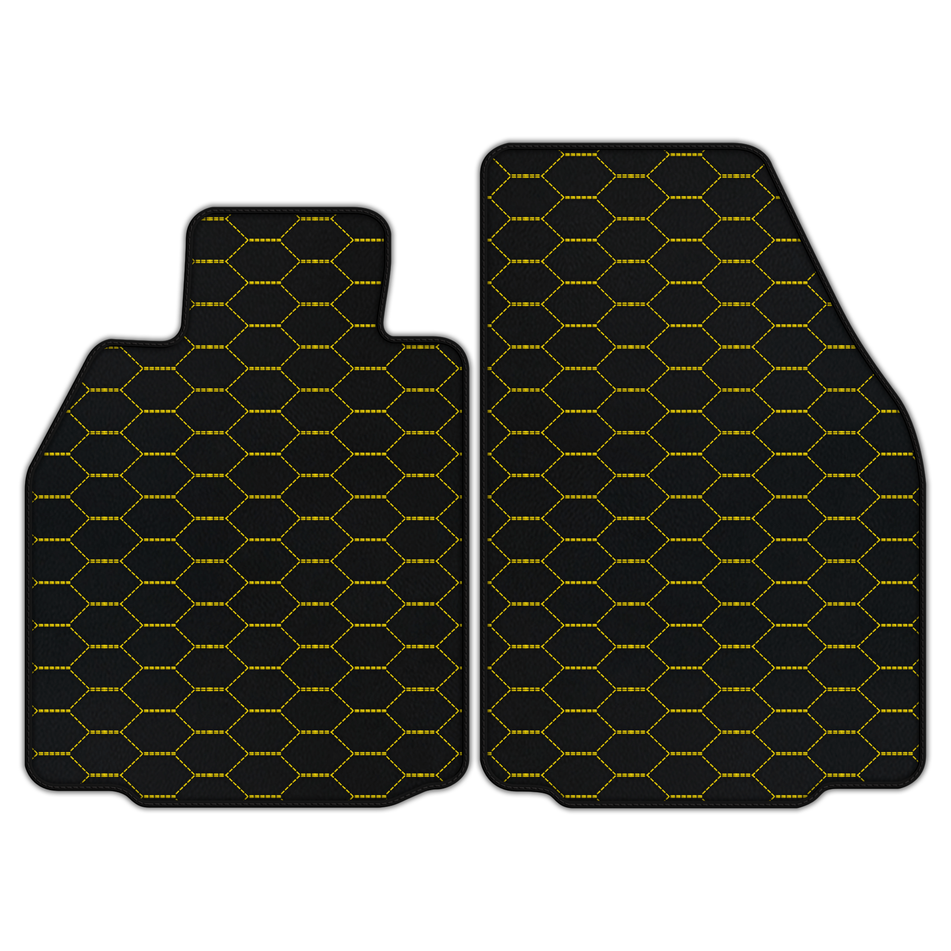 Customizable Leather Floor Mats with Double Diamond Pattern for Porsche 911 GT3 (997) 2006–2011