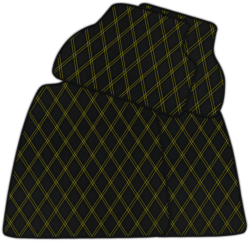 Customizable Leather Floor Mats with Double Diamond Pattern for Audi Q5 FY (2017-2023)