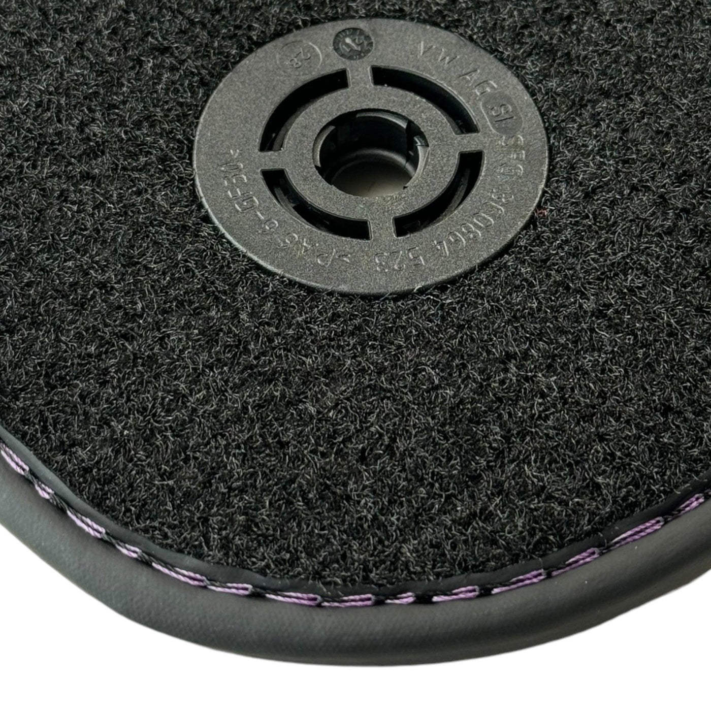 Purple Leather Black Floor Mats for Lamborghini Urus | Black Trim - AutoWin