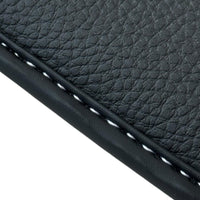 Black Floor Mats for Rolls Royce Cullinan with Black Leather - AutoWin
