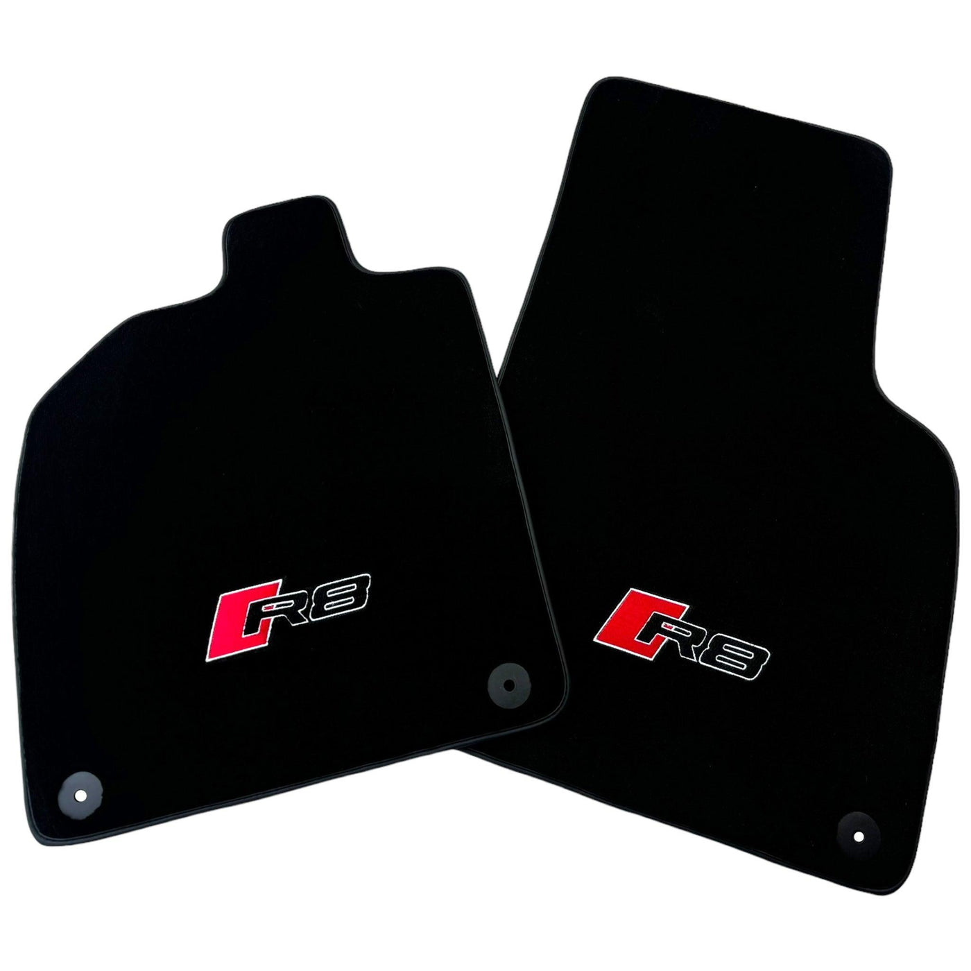 Black Floor Mats for Audi R8 (2015-2024) with Black Trim - AutoWin
