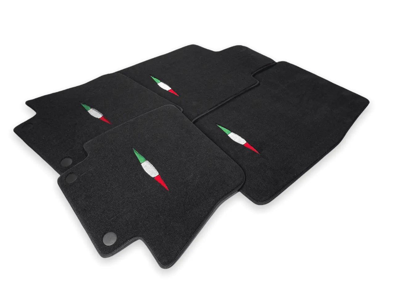 Floor Mats For Maserati GranCabrio Sport (2011-2019) Black IT Edition - AutoWin