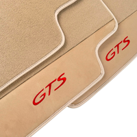 Beige Car Floor Mats for Porsche Cayenne GTS (2003-2010) with Alcantara Leather