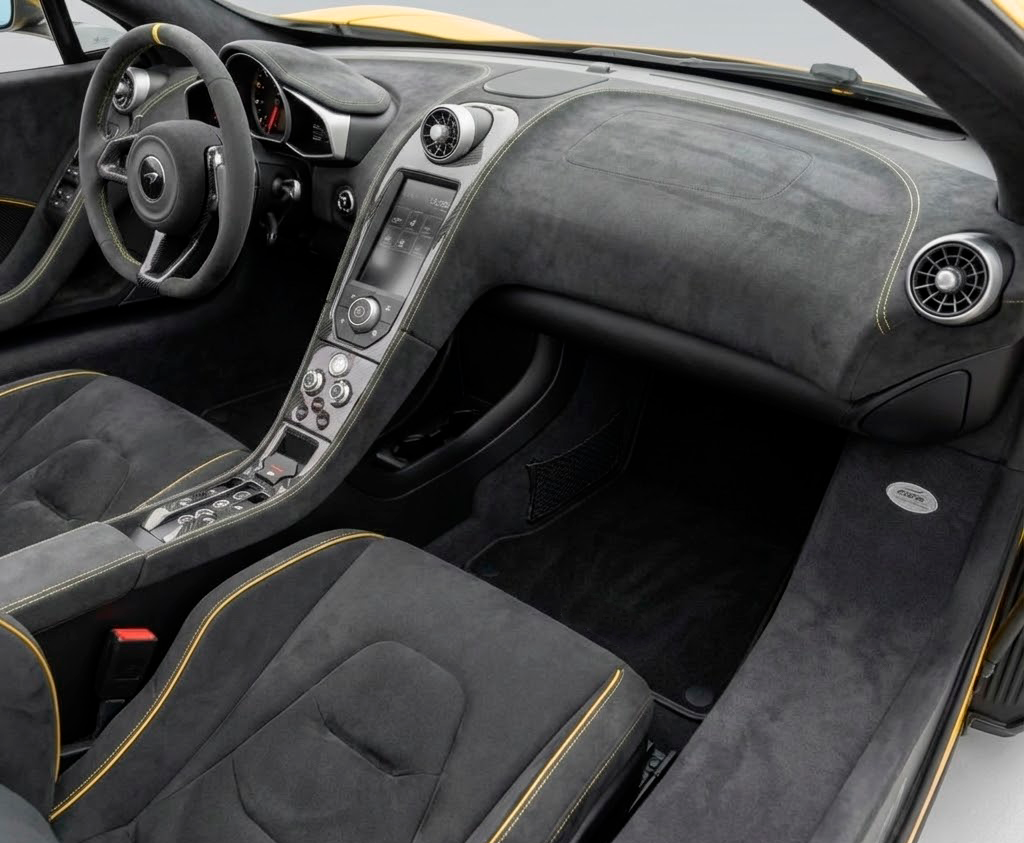 Blue Floor Mats For McLaren 650S Tailored - AutoWin.EU