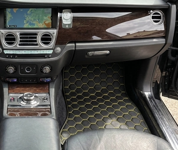 Alcantara Floor Mats For Rolls Royce Black Badge Ghost - AutoWin