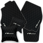 Premium Black Leather Floor Mats for Ferrari 456 (1992-2003)