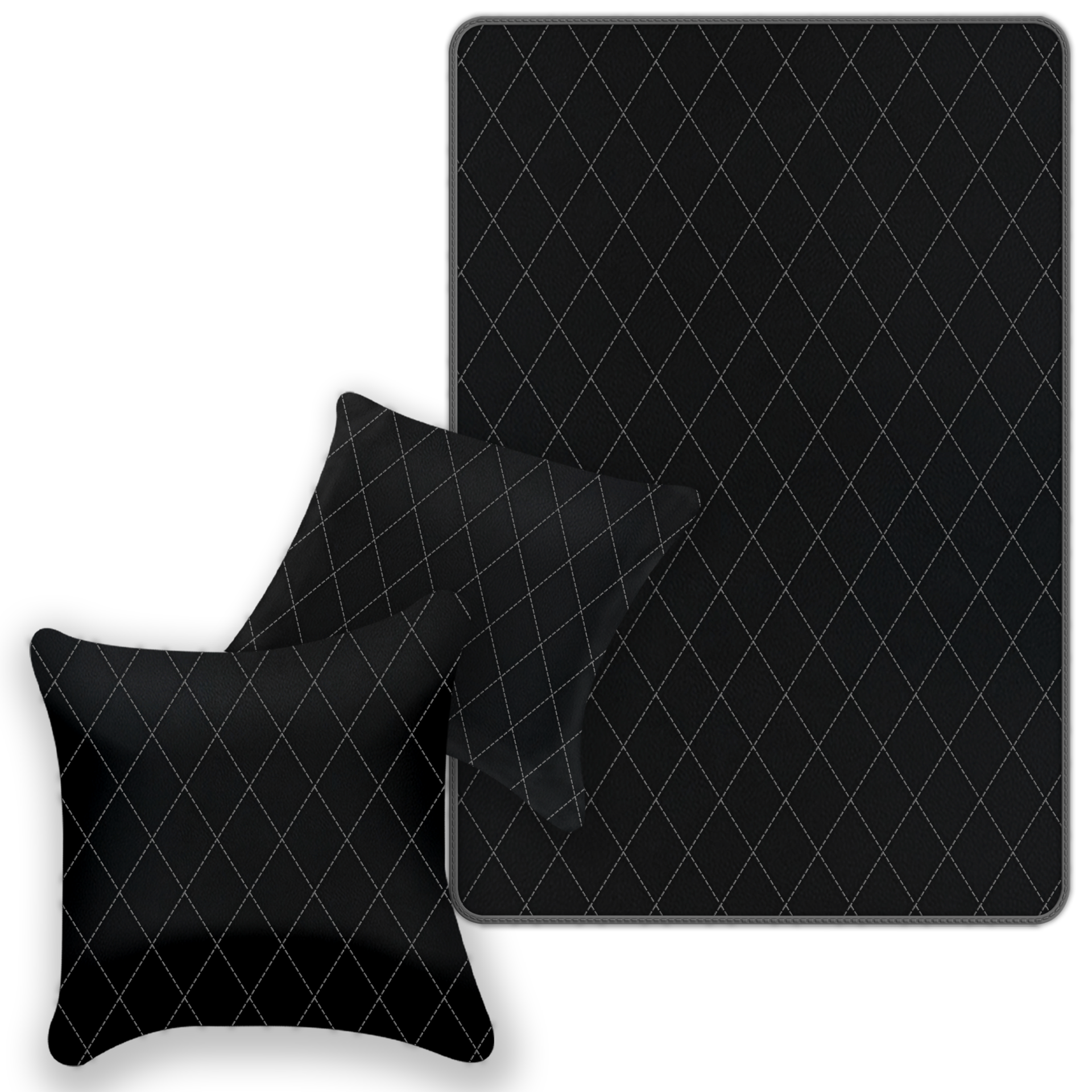 Premium Black Leather Floor Mats for Ferrari 488 Spider (2016-2022)