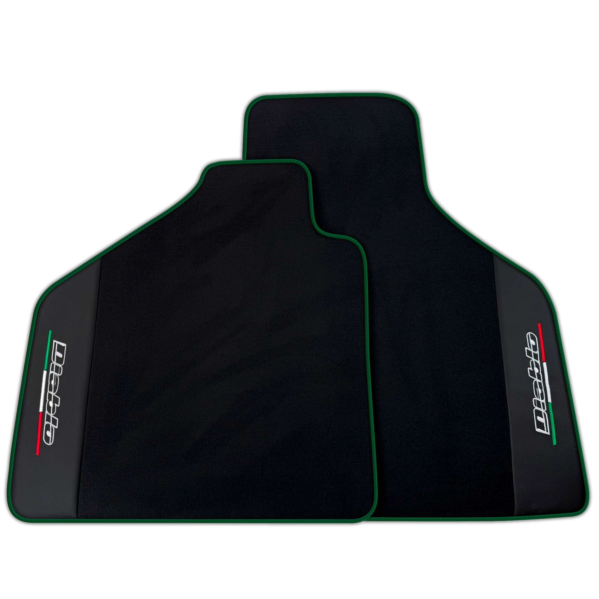 Black Floor Mats for Lamborghini Diablo (1990-2001) | Premium Leather