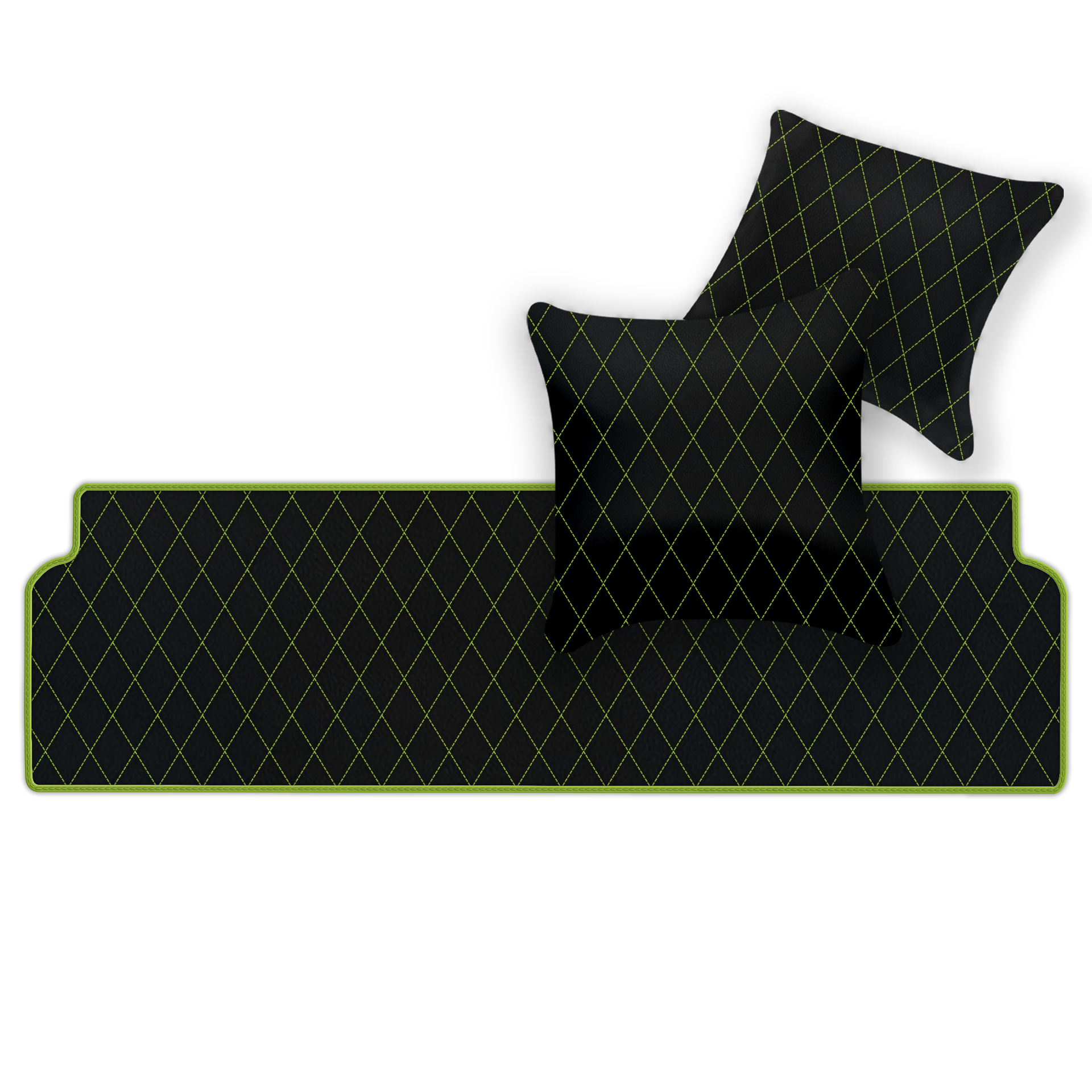 Premium Black Leather Floor Mats for Ferrari Mondial (1980-1993)