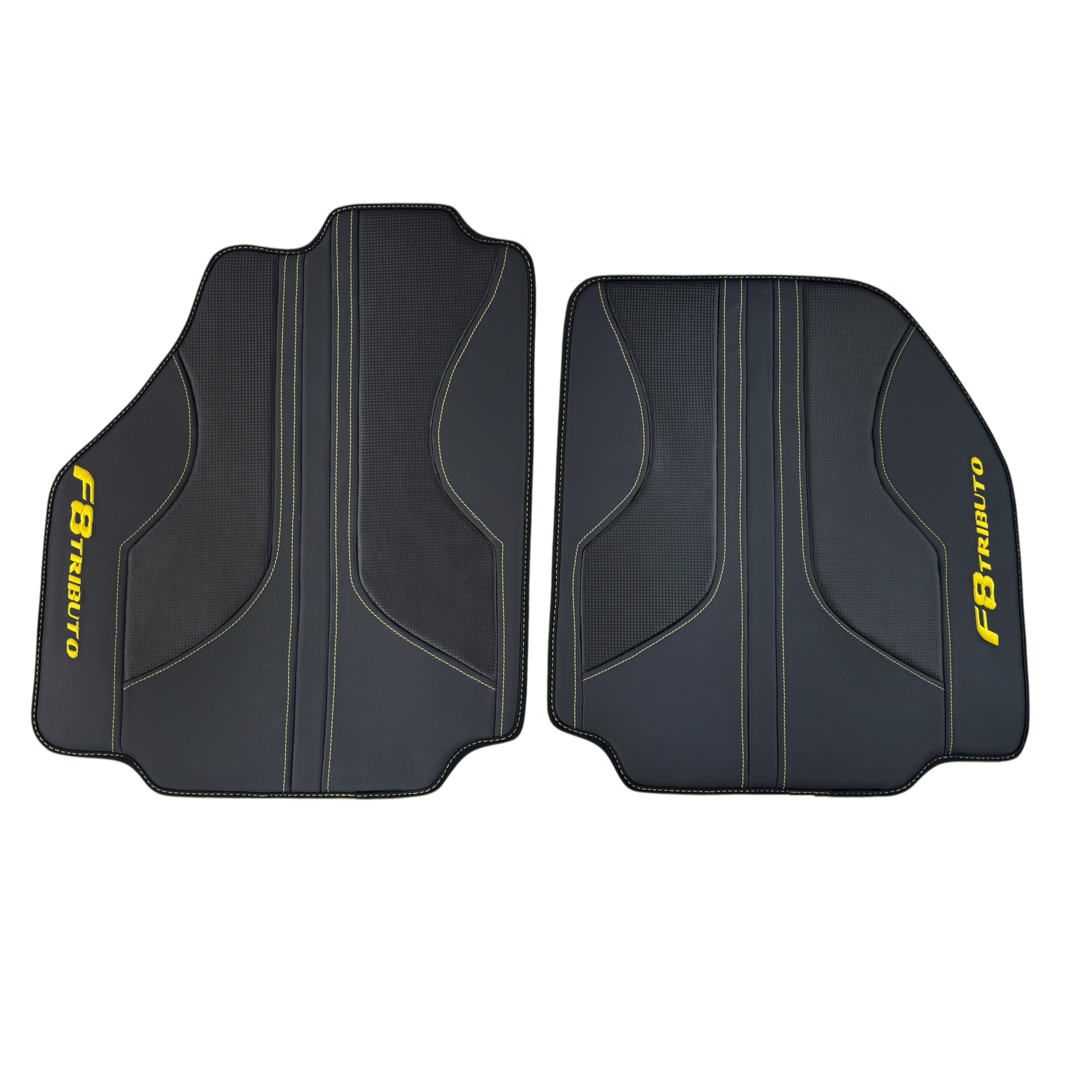 Custom Luxury Leather Floor Mats for Ferrari F8 Spider (2019-2023)