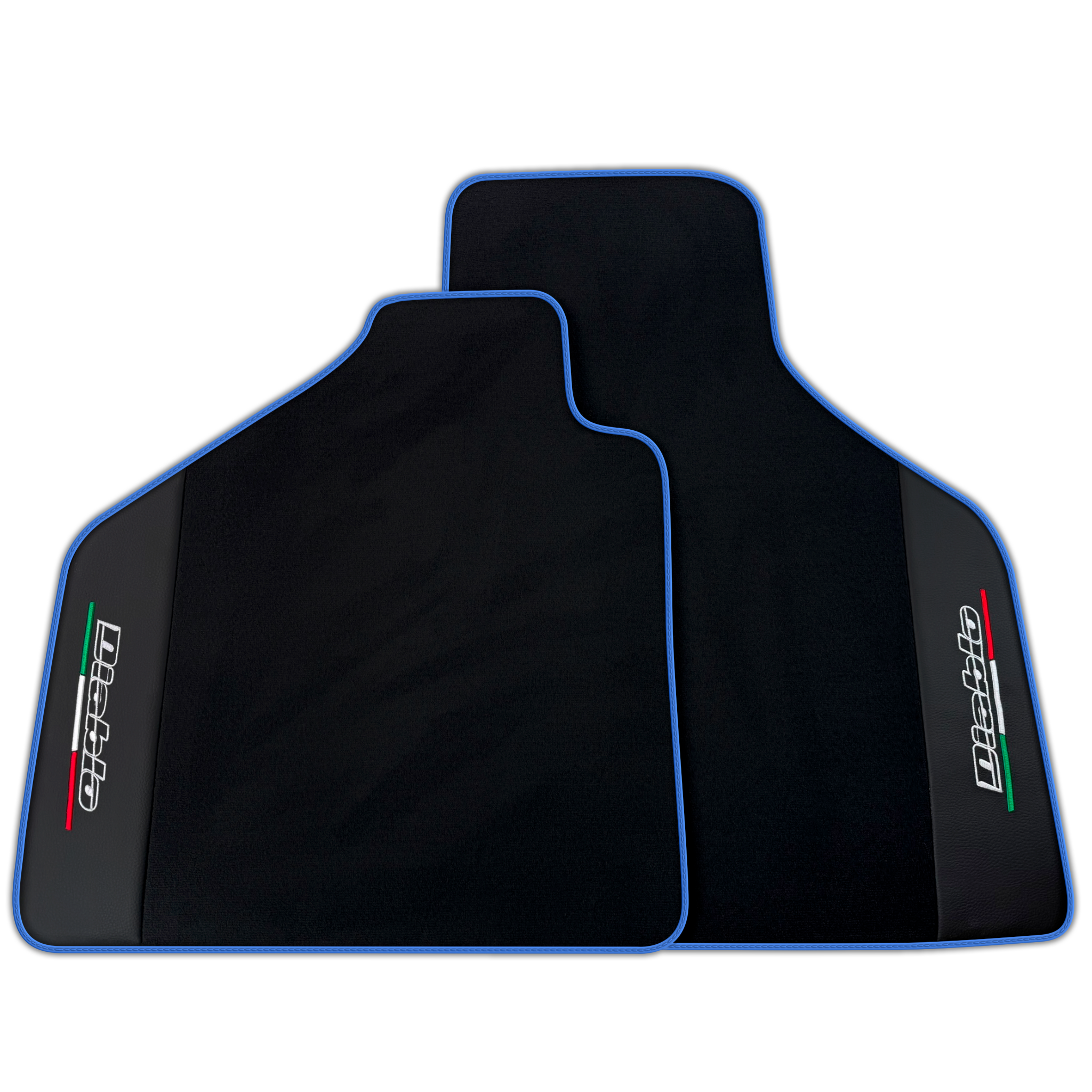 Black Floor Mats for Lamborghini Diablo (1990-2001) | Premium Leather