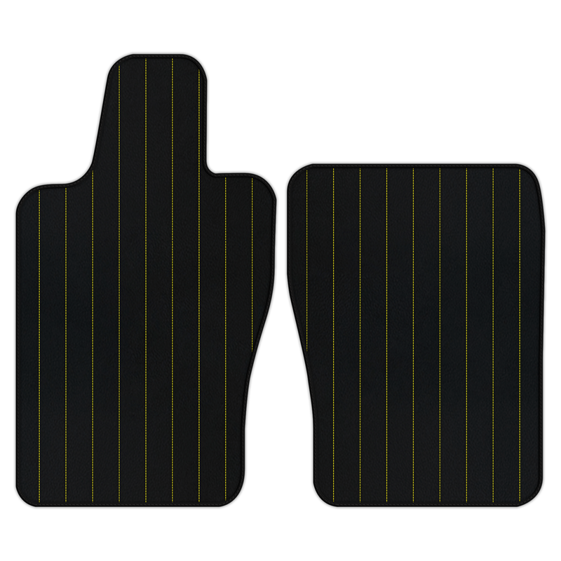 Customizable Leather Floor Mats with Line Pattern for Aston Martin Vantage Roadster (2020-2026)