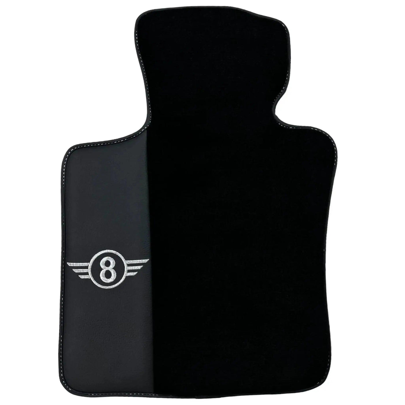 Black Floor Mats for Mini Cooper / One R53 (2001-2007) Cooper S with Leather - AutoWin