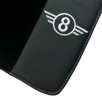 Black Floor Mats for Mini Cooper / One R53 (2001-2007) Cooper S with Leather - AutoWin