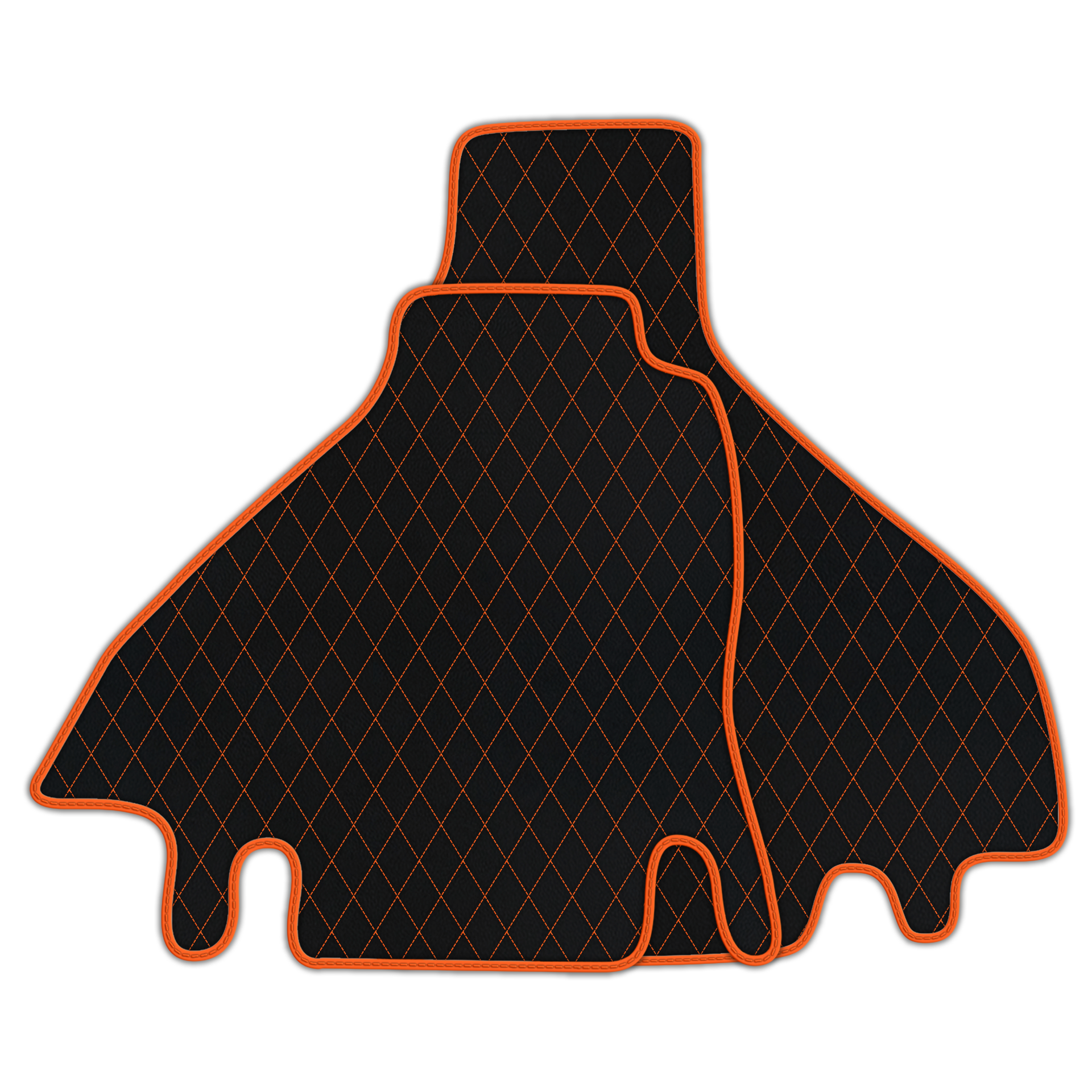 Premium Black Leather Floor Mats for Ferrari 512 TR (1992-1994)