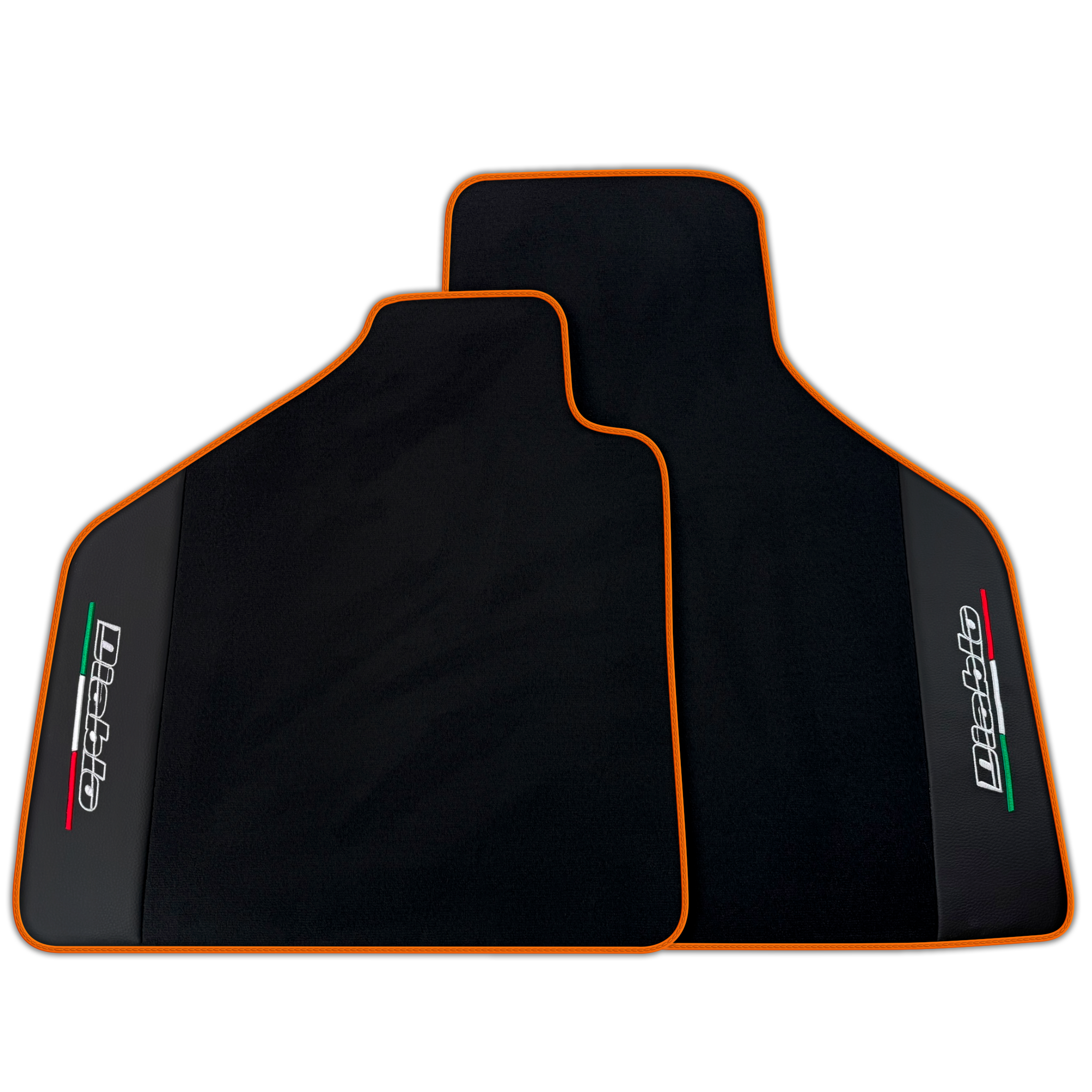 Black Floor Mats for Lamborghini Diablo (1990-2001) | Premium Leather