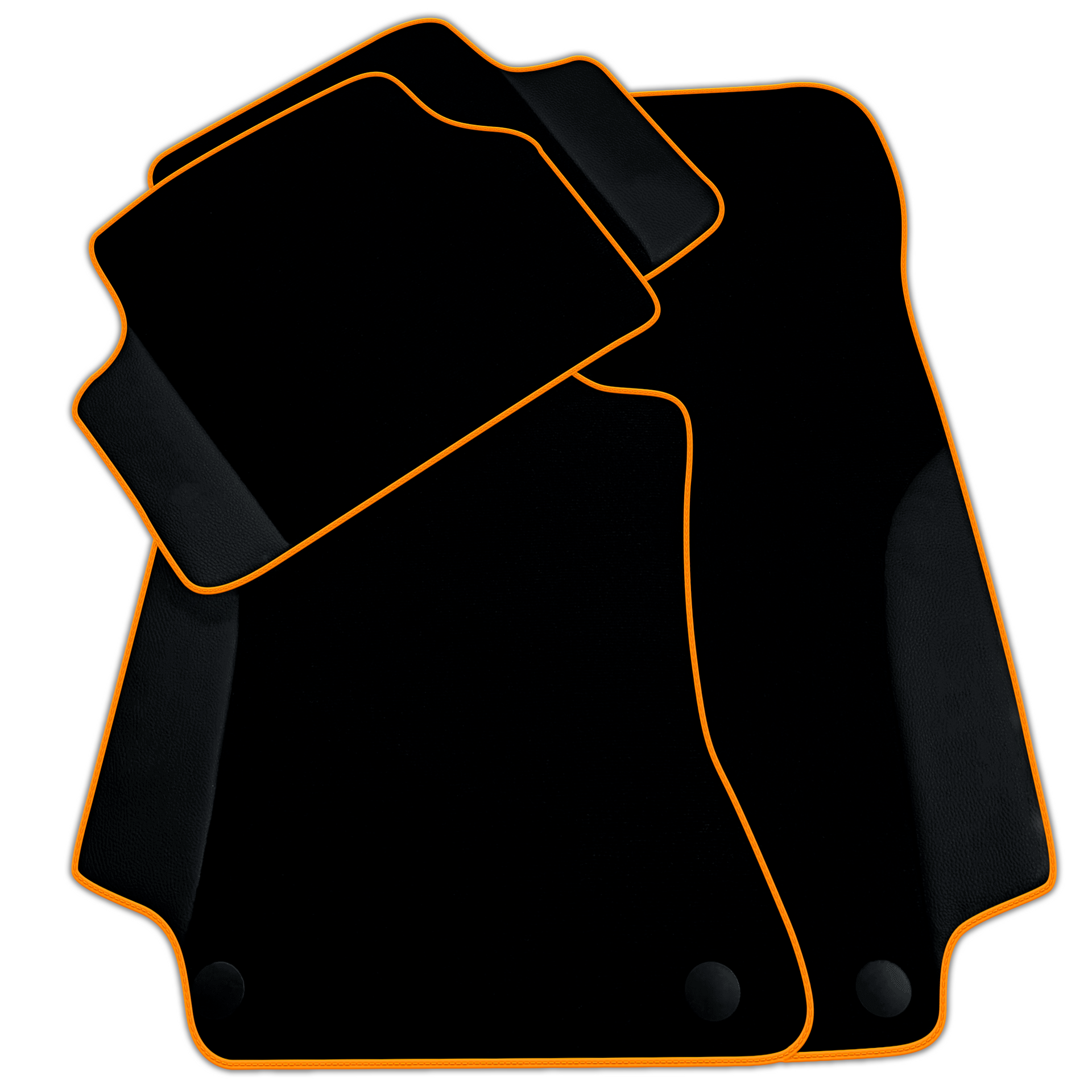 Customizable Black Floor Mats For Mercedes Benz S-Class C126 Coupe (1981-1991)