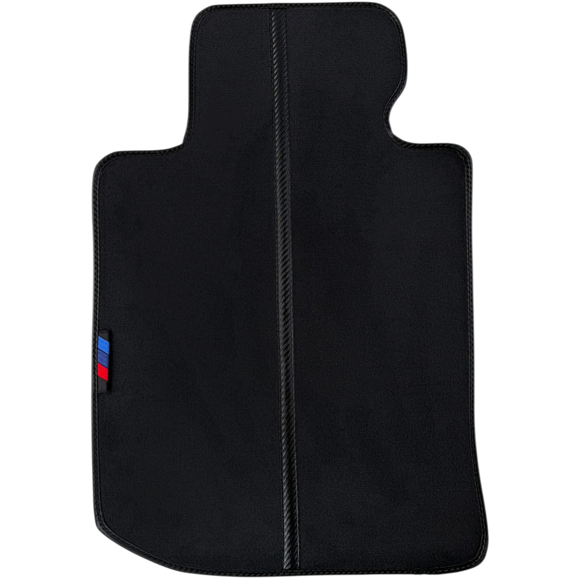 Black Leather Floor Mats for BMW M4 G82 Coupe (2021-2025) with Line Pattern - AutoWin