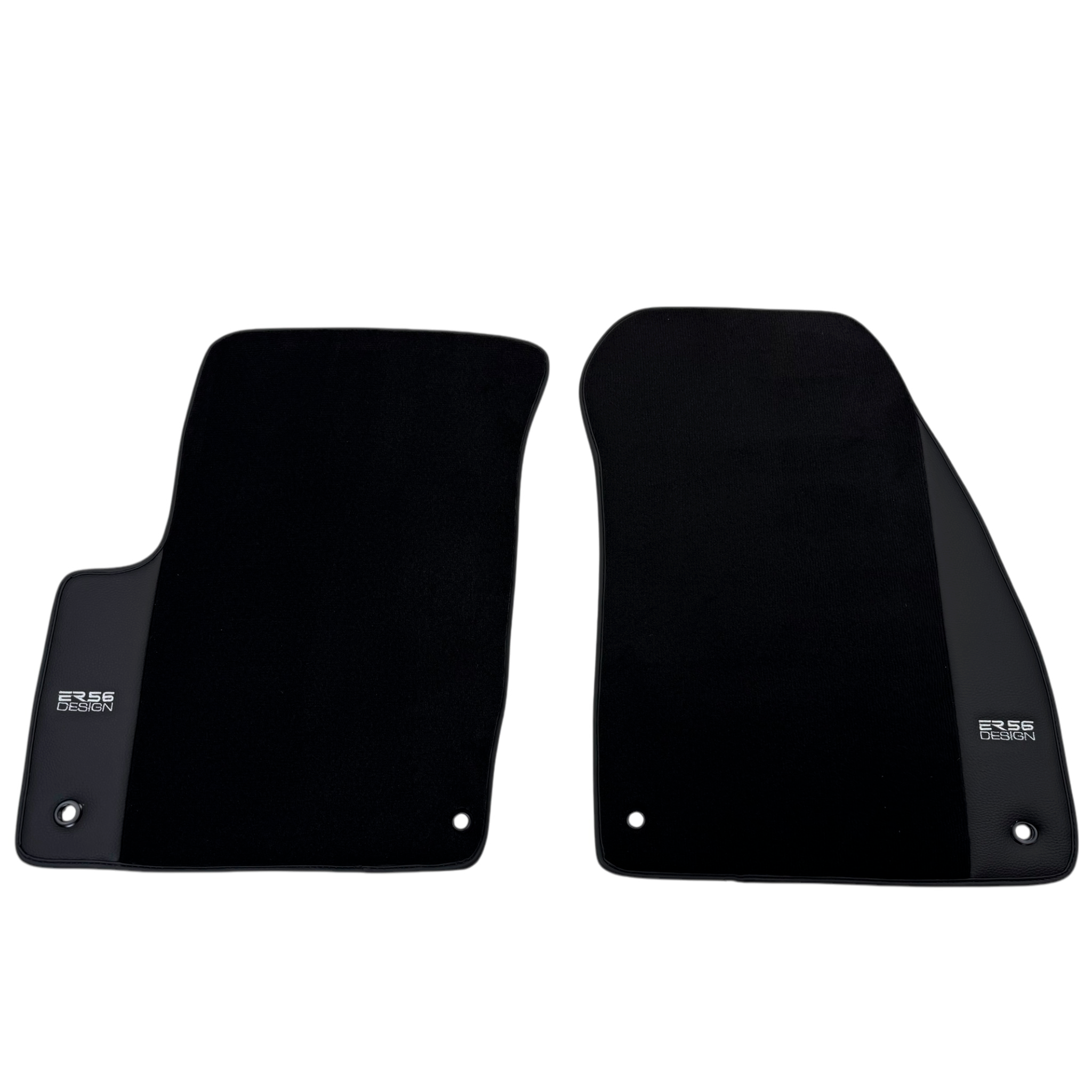 ER56 Design Black Floor Mats for Jeep Renegade (2018-2024) Co Drive without Fixing System with Leather