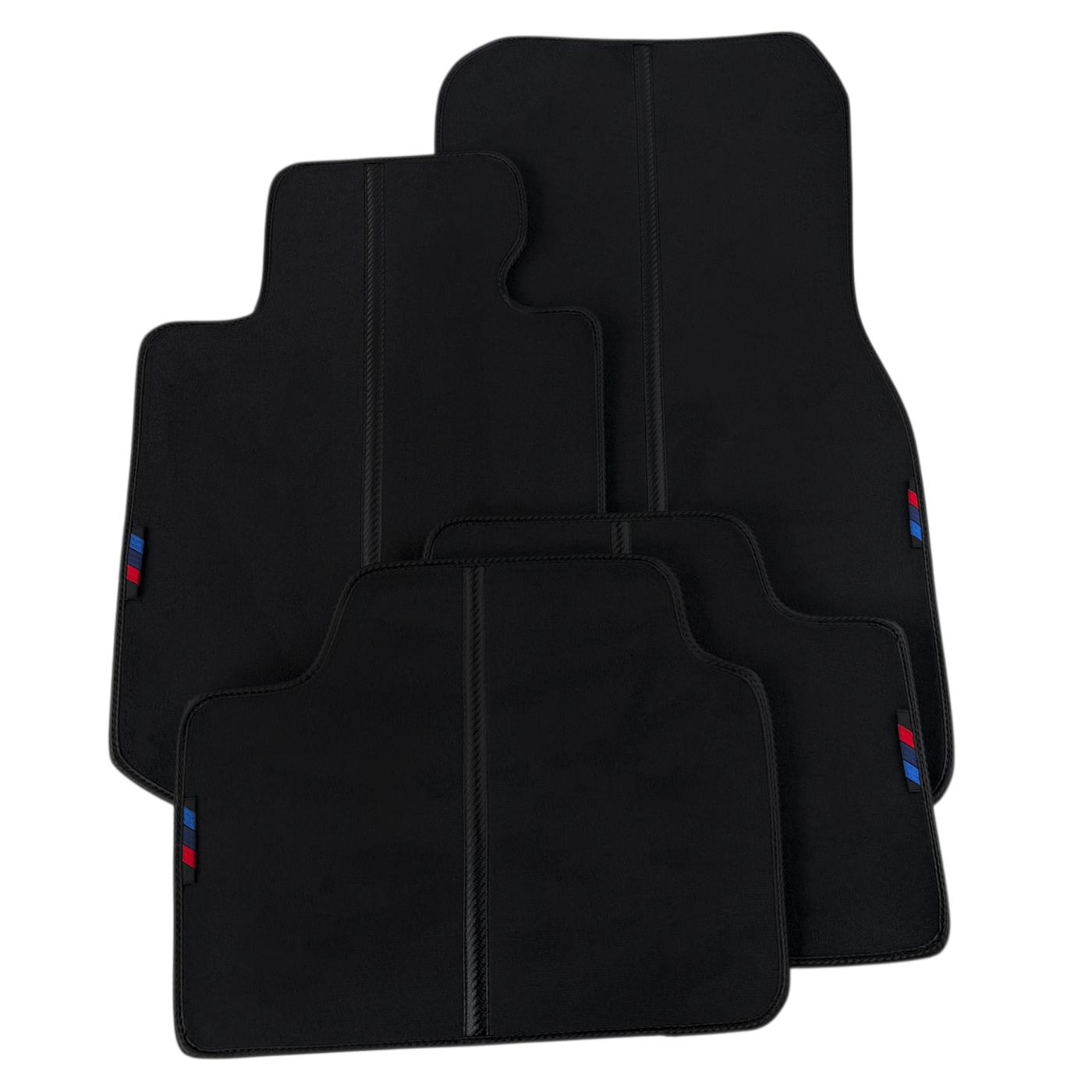 Customizable Carbon Fiber Detailing Black Floor Mats for BMW iX (2022-2024)