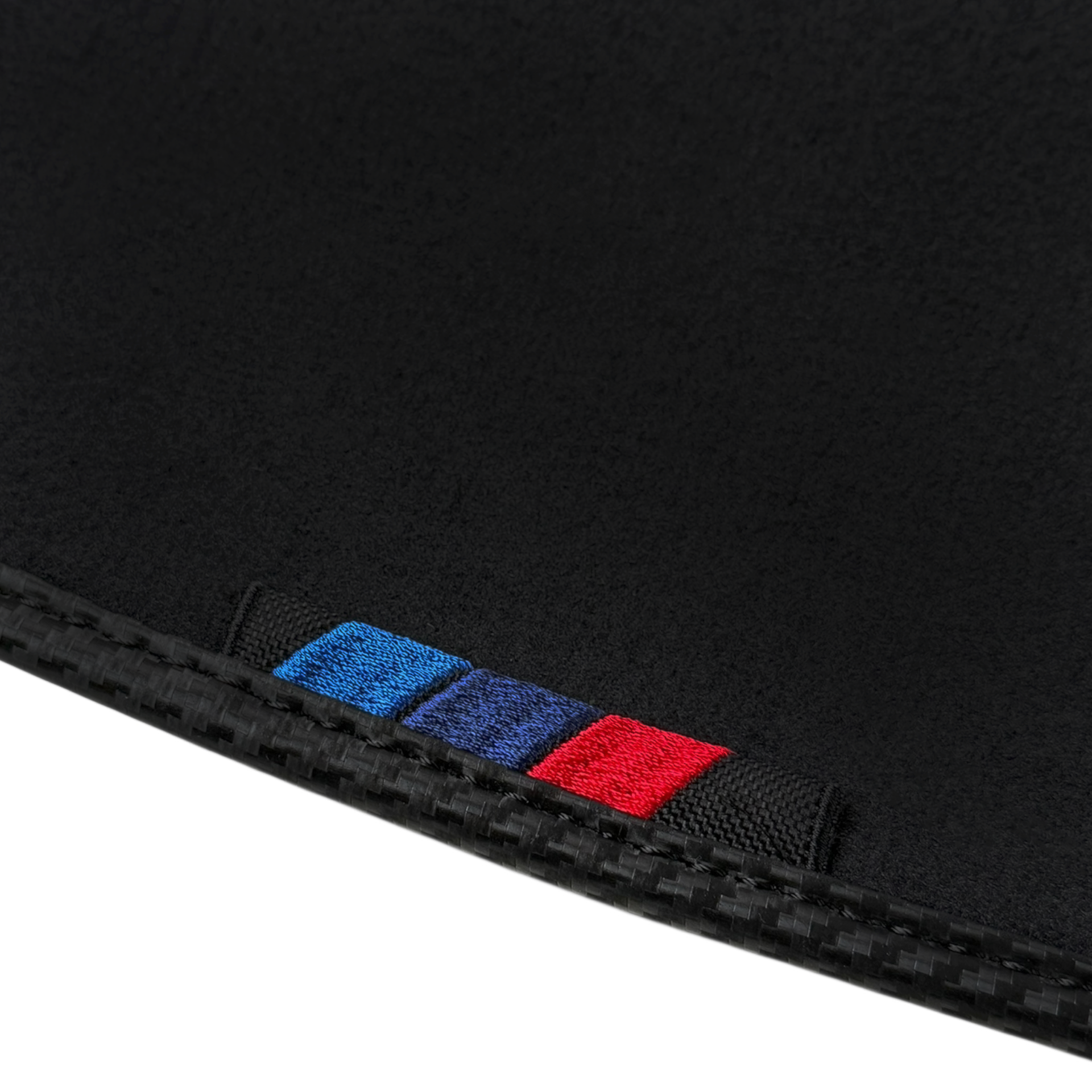 Black Leather Floor Mats for BMW M4 G82 Coupe (2021-2025) with Line Pattern - AutoWin