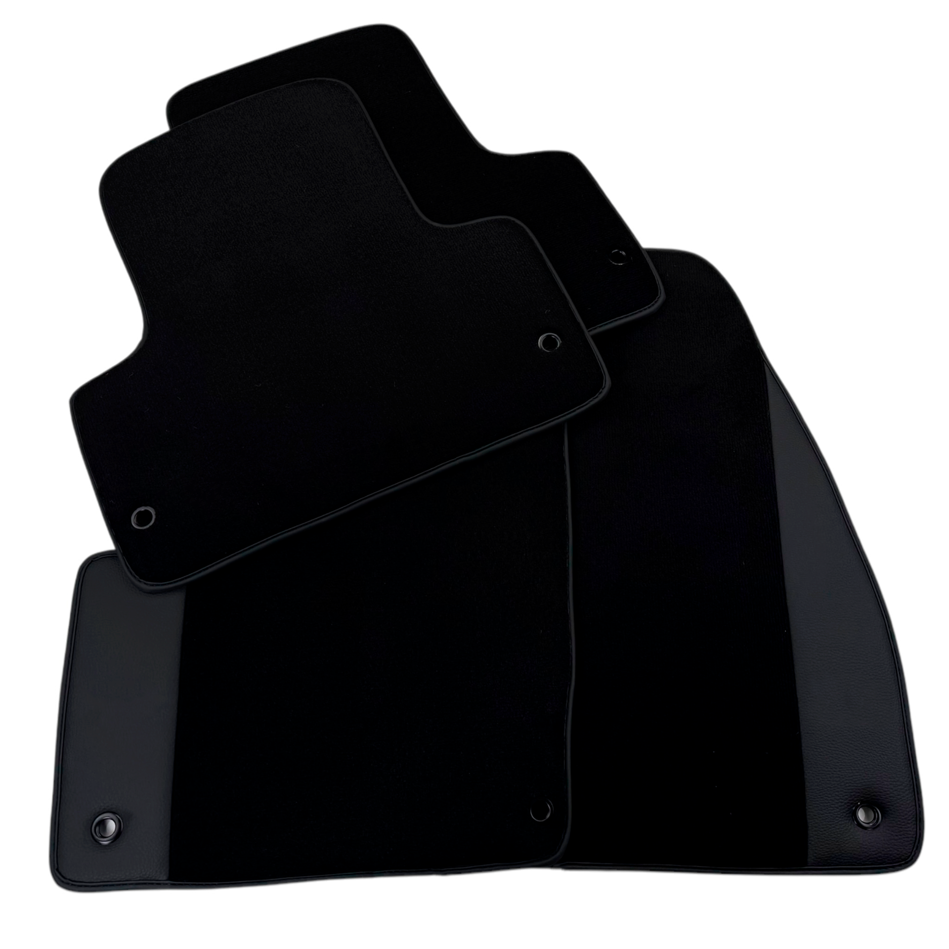 Black Floor Mats for Dodge Caliber (2006-2011) with Leather | AutoWin