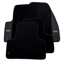 ER56 Design Black Floor Mats for Range Rover Evoque (2011-2015) 3/5-Doors with Leather