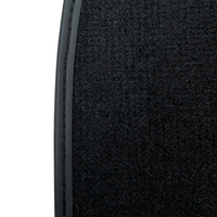 Black Floor Mats for Jaguar S-Type (2002-2008) with Leather - AutoWin