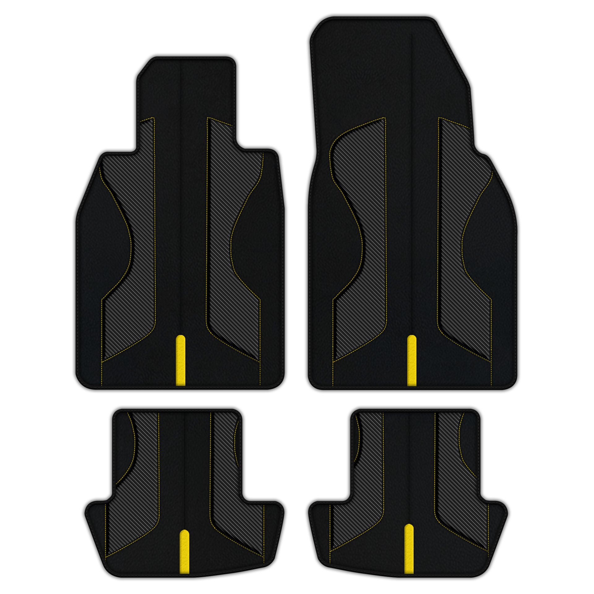 Customizable Leather Floor Mats for Porsche 911 - AW38 Pattern