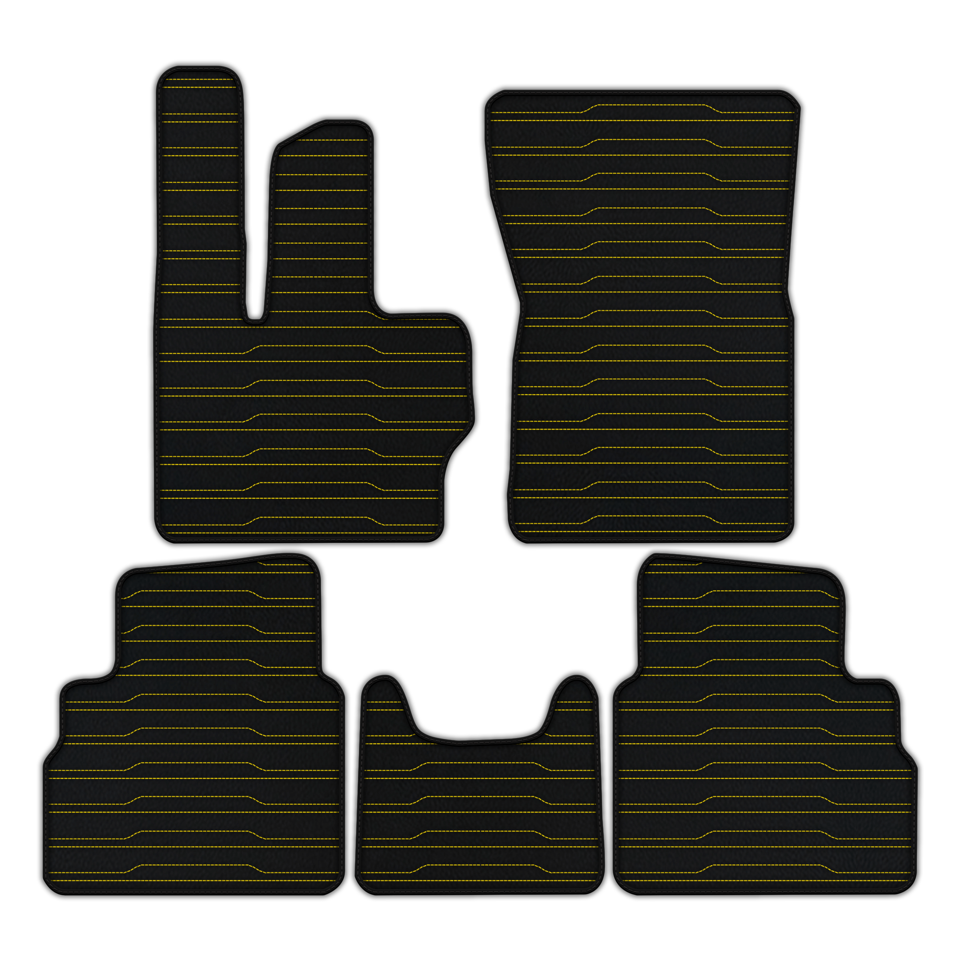 Customizable Leather Floor Mats with Raptor Hex Pattern for Mercedes Benz G-Class W463 (2018-2023) - AutoWin