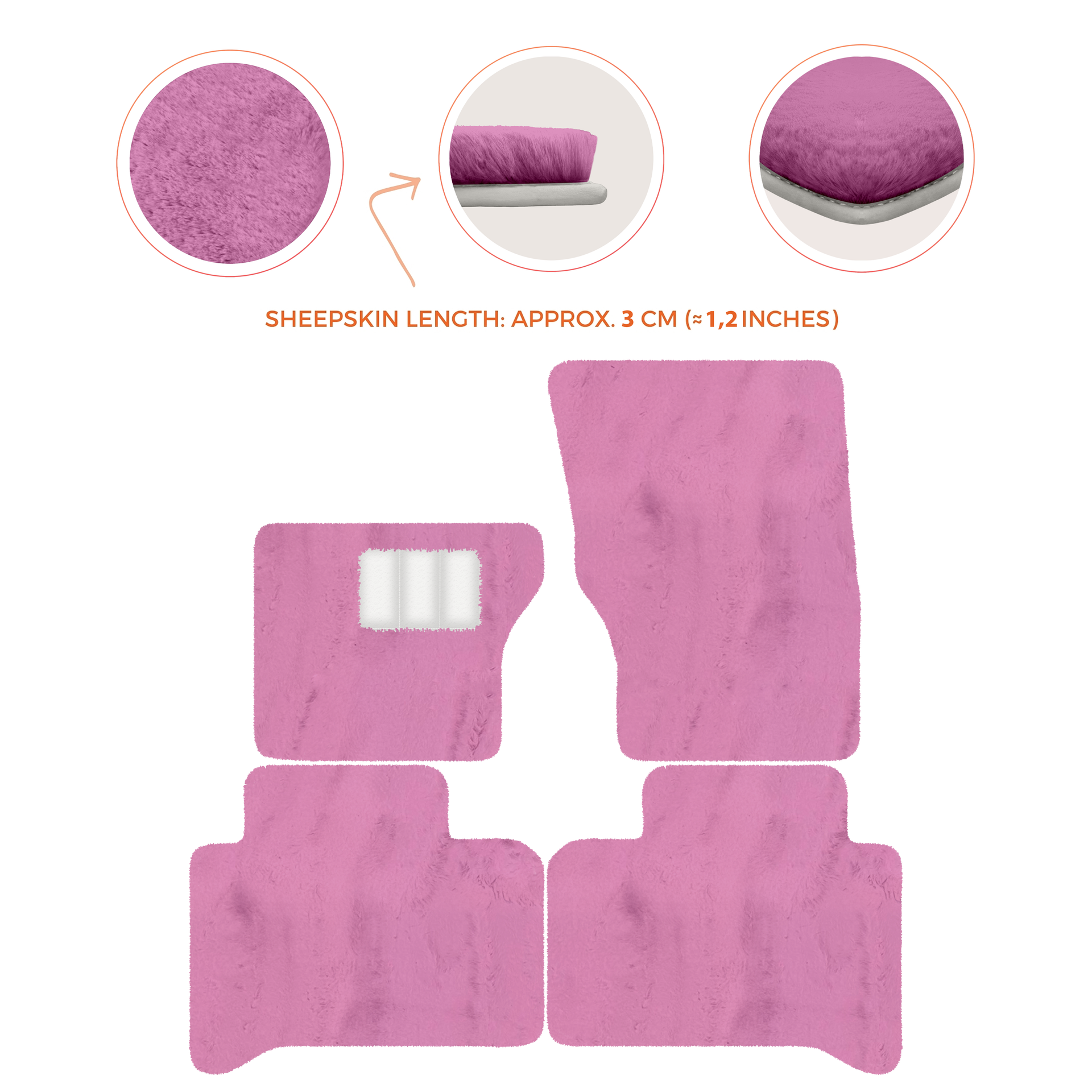 Luxurious Premium Sheepskin Floor Mats for Range Rover (2012-2022)