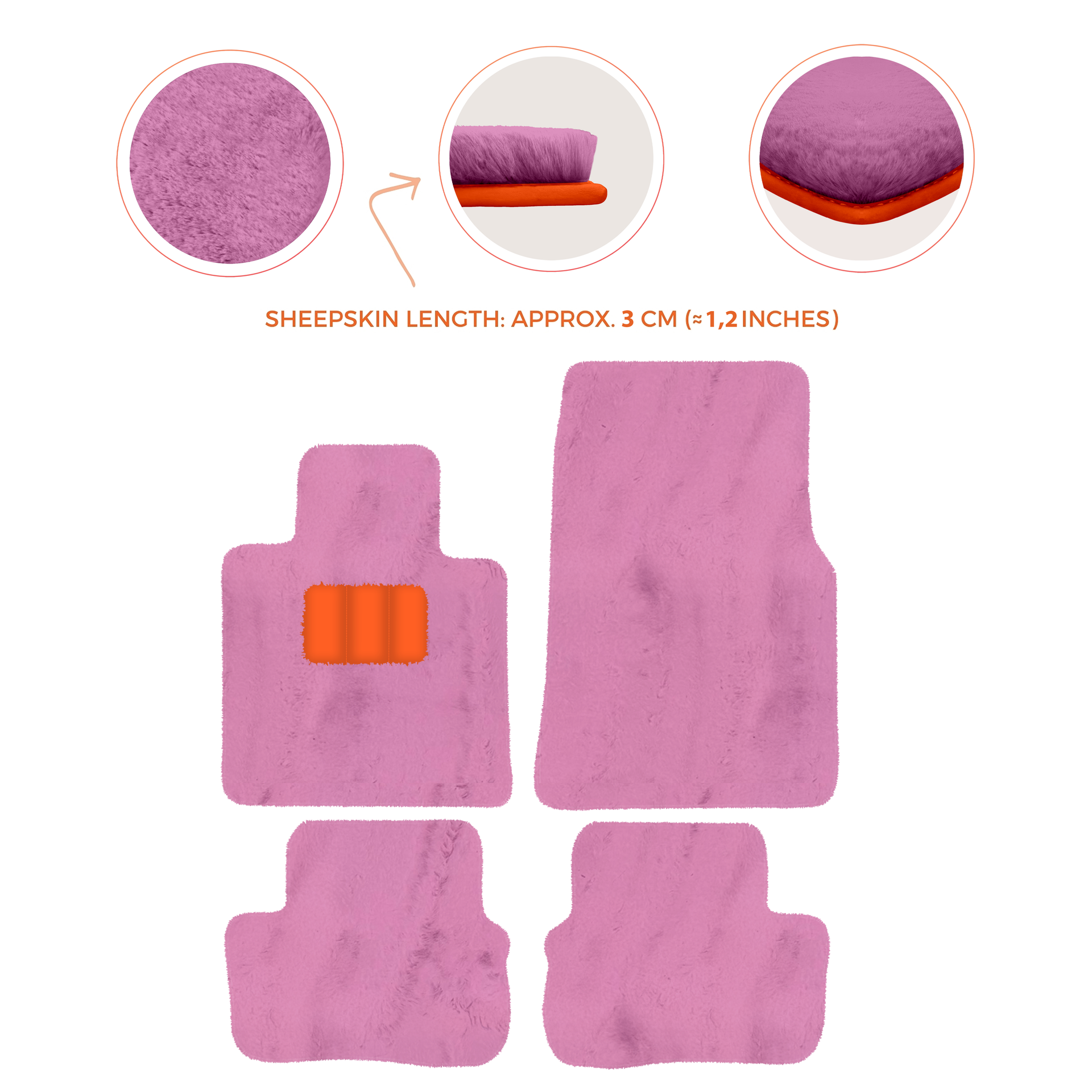 Premium Sheepskin Floor Mats for Rolls-Royce Cullinan (2018-2025)