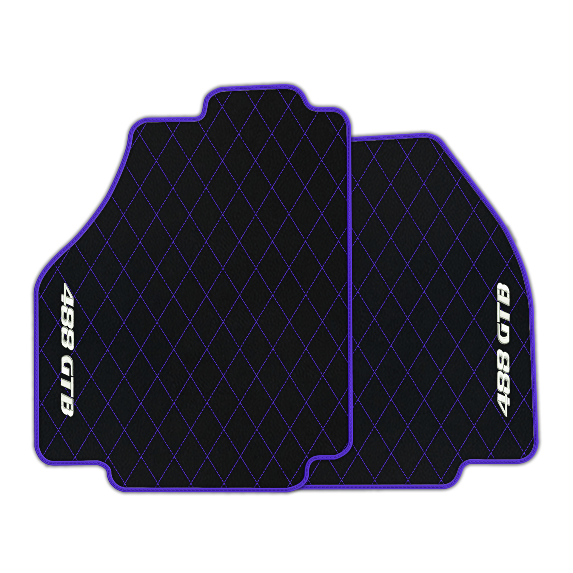 Premium Black Leather Floor Mats for Ferrari 458 Italia (2009-2015)