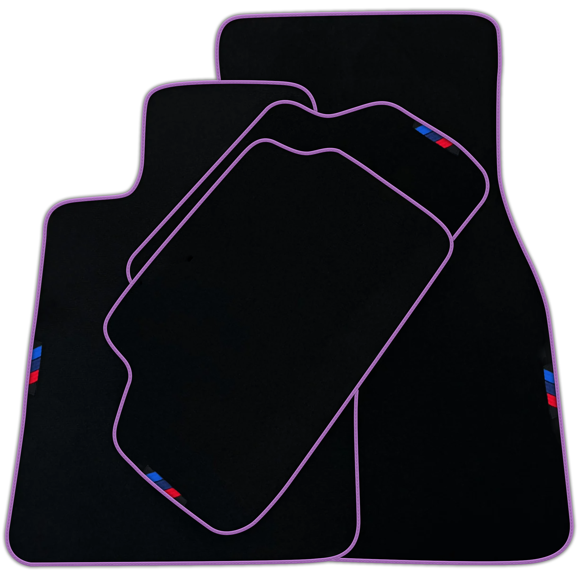 Black Mats For BMW M3 E93 | Blue Trim | Various Trim Colors