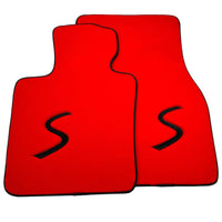 Red Floor Mats for Mini Cabrio F57 Convertible (2016-2023) - AutoWin