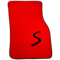 Red Floor Mats for Mini Cabrio R52 Convertible (2004-2009) - AutoWin