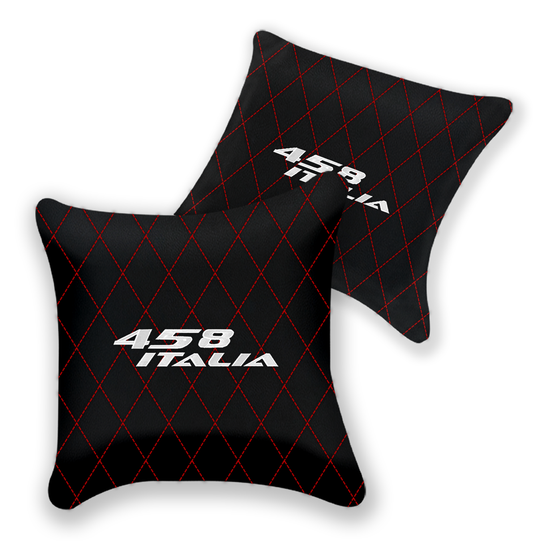 Custom Black Leather Pillows for Ferrari 458 Spider (2012-2015)