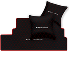 Premium Black Leather Floor Mats for Ferrari California | Full Set