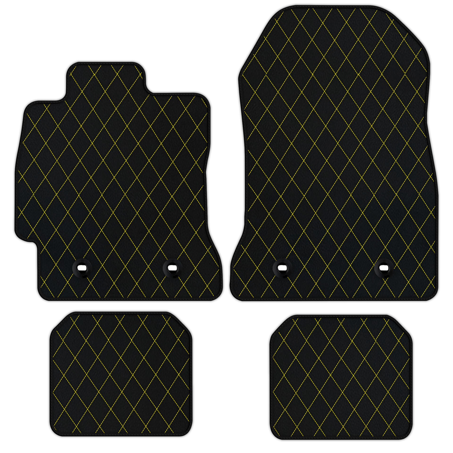 Customizable Leather Floor Mats for Subaru BRZ | Raptor Hex Pattern