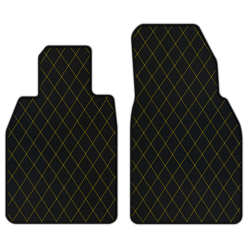 Customizable Leather Floor Mats with Single Diamond Pattern for Porsche 911 GT3 RS (992) 2023–2026