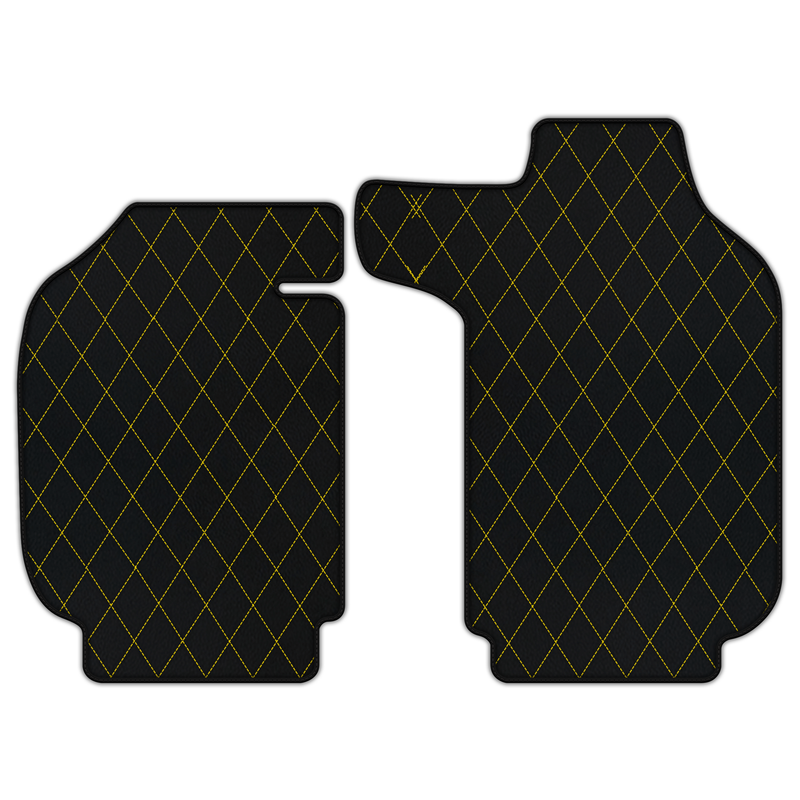 Customizable Leather Floor Mats with Single Diamond Pattern for Porsche 911 SC (1978–1983)