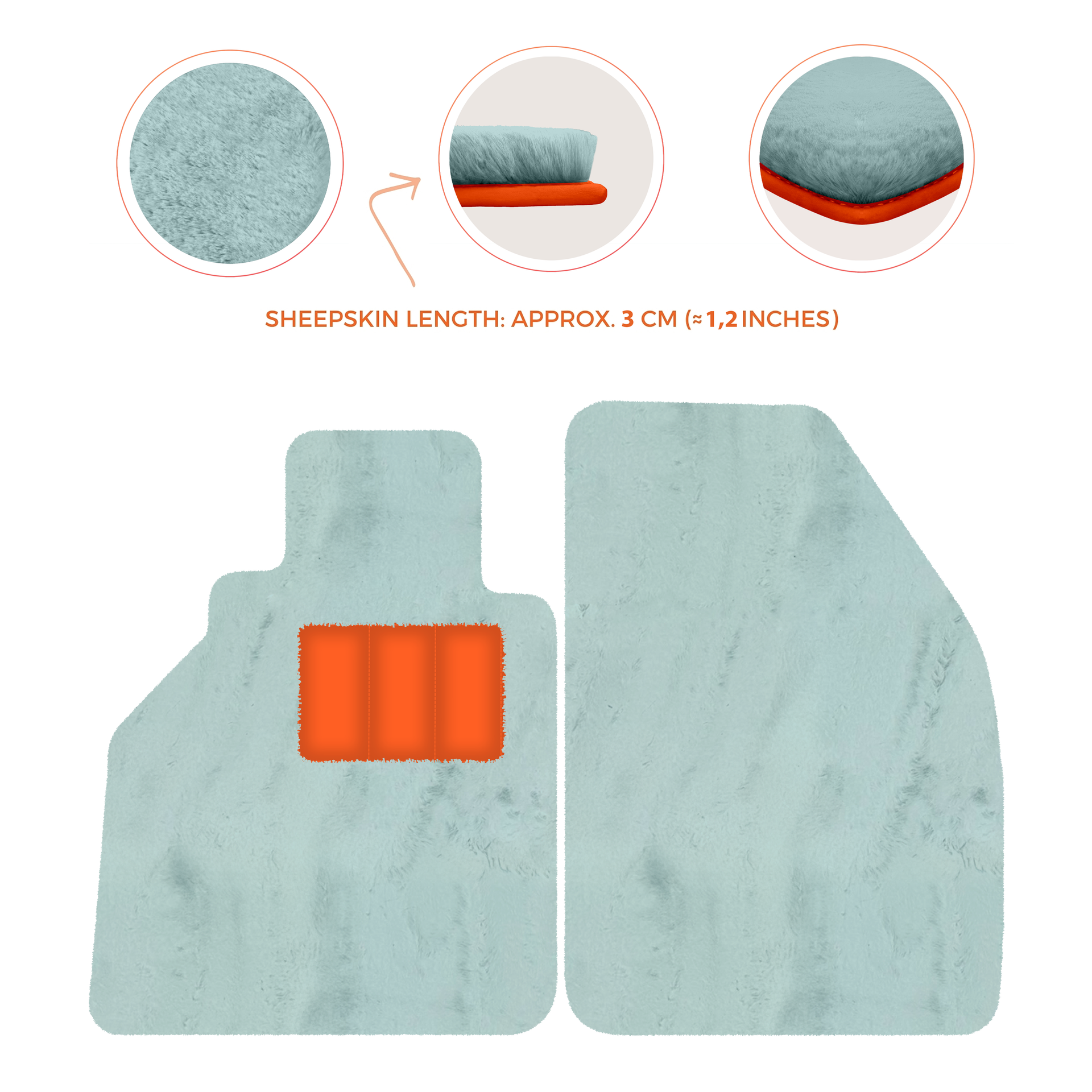 Blue Floor Mats for Porsche 986 Boxster (1996-2004) | ER56 Design - ER56 Design