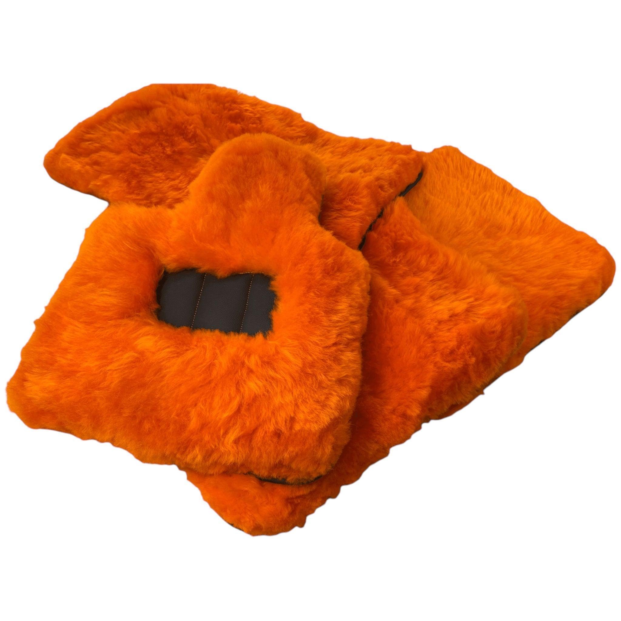 Various Colors of Sheepskin Floor Mats Tailored for the Alfa Romeo Giulia (1962-1978) - AutoWin