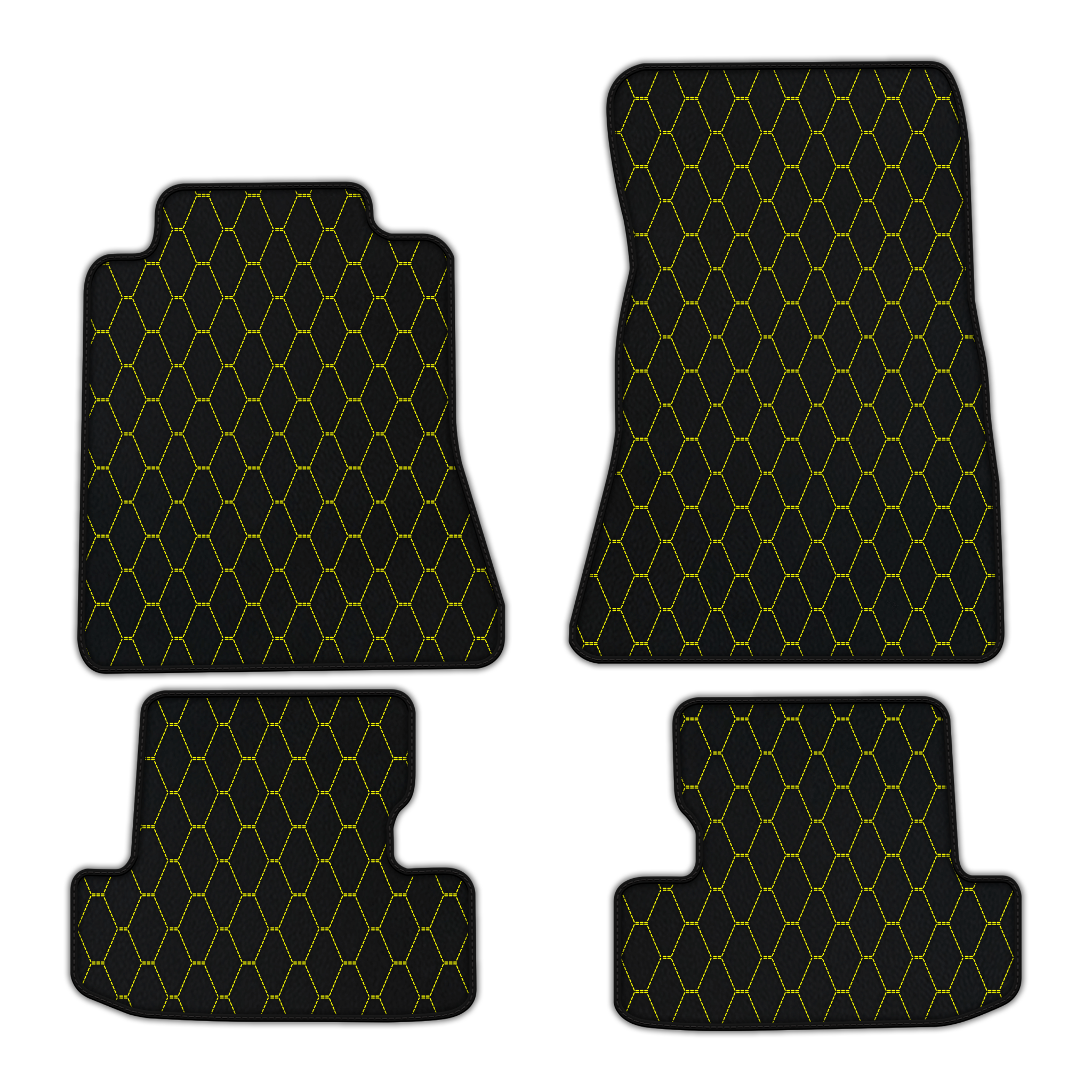 Custom Leather Triangle Floor Mats for Ford Mustang VI (2015-2023)