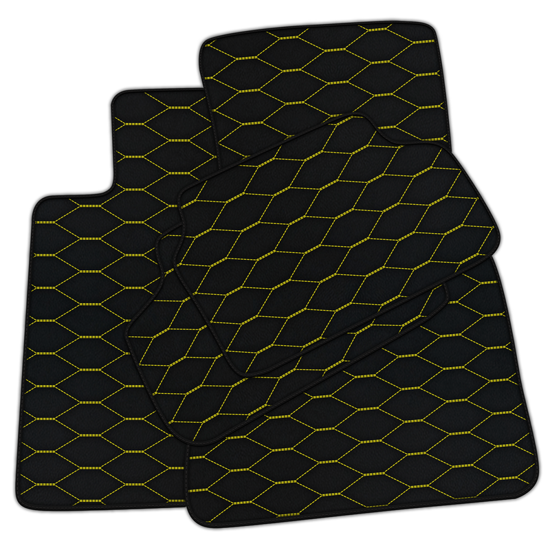 Customizable Leather Floor Mats with Viper Hex Pattern for BMW F22 2-door Coupe (2014-2021)
